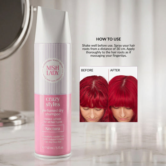 NishLady Perfume Dry Shampoo - Noctura - 150ml