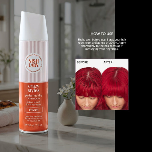 NishLady Perfume Dry Shampoo - Velora - 150ml