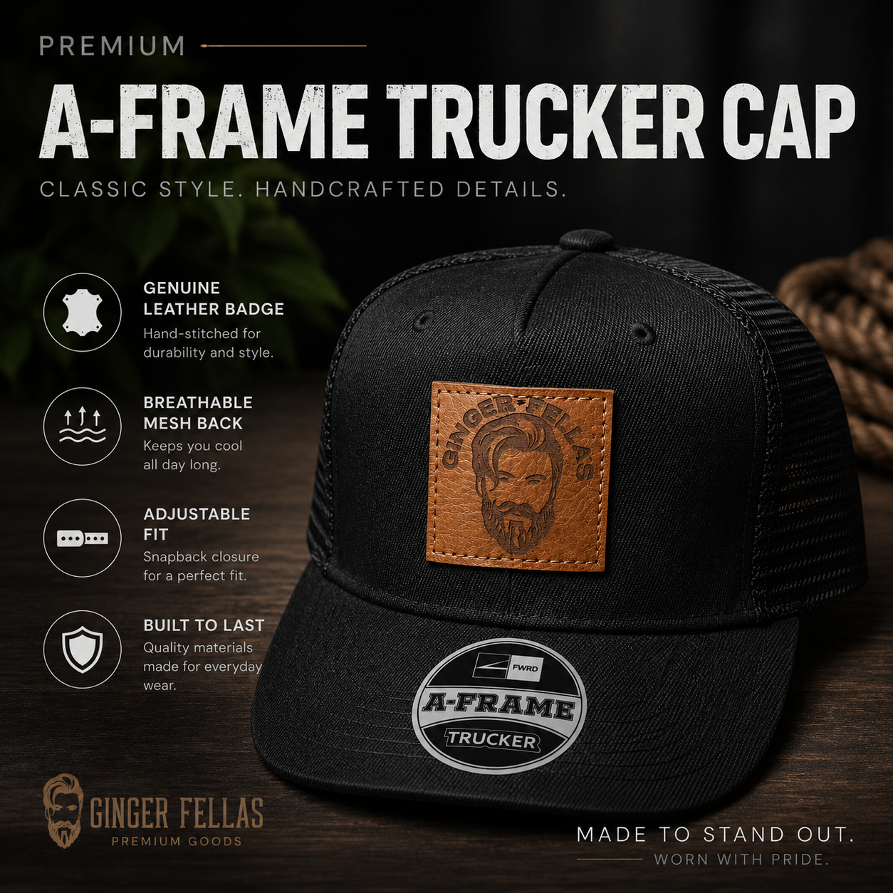 A Frame Trucker Cap
